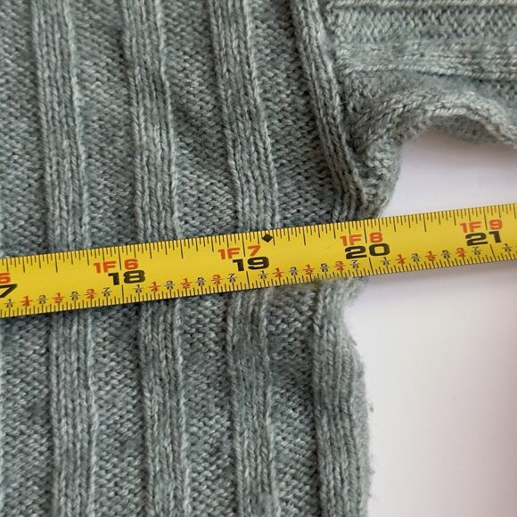 Madewell Oversize-Collar Cardigan Sweater Size XS Wool blend Button Up Green - Picture 6 of 6